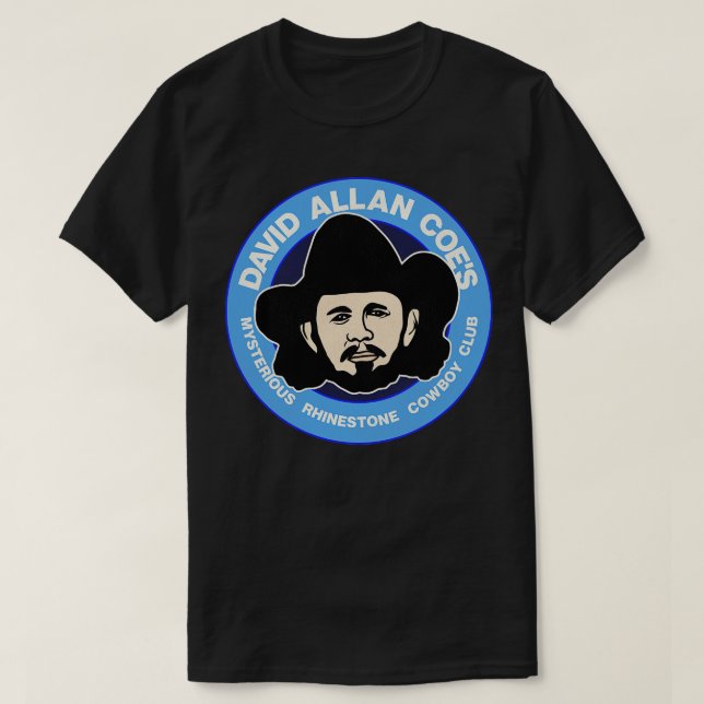 David Allan Coes Mysterious Kristall Cowboy Club T-Shirt (Design vorne)