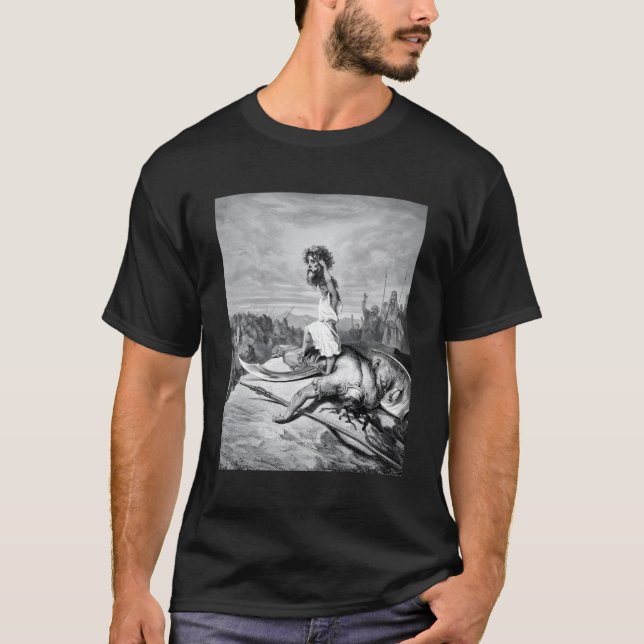 David and Goliath Gustave Dore T-Shirt (Vorderseite)