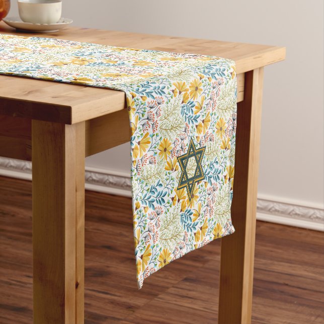 David auf Spring Flowers Kurz Table Runner Kurzer Tischläufer (Beispiel)