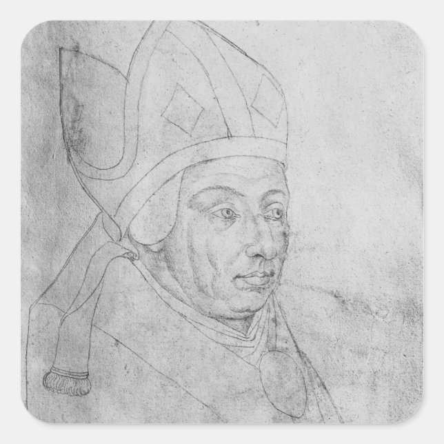 David, Bischof von Utrecht Quadratischer Aufkleber (Vorderseite)