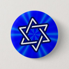 David (blau) Star Button