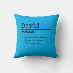 David, Boy Personalisiert Name Definition Kissen