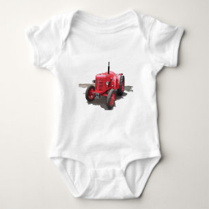David Brown Tractor Vintag Wanderduck Baby Strampler
