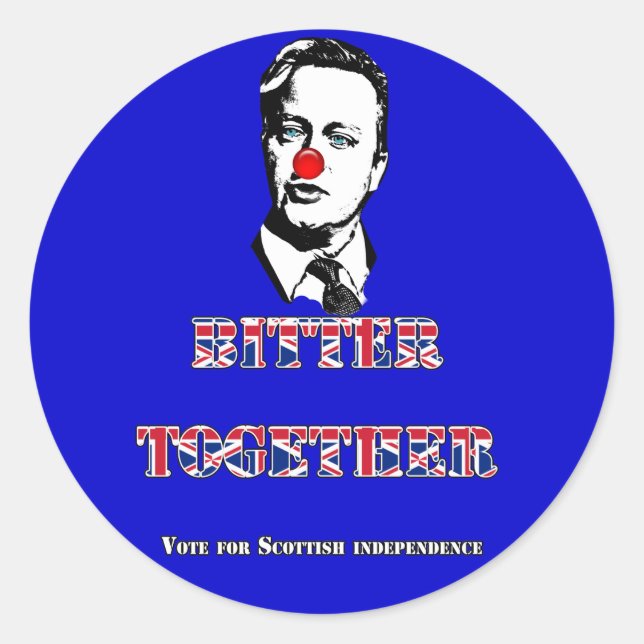 David Cameron Bitter Together Sticker (Vorderseite)