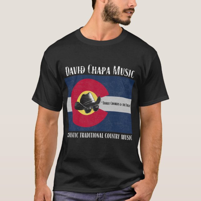 🔥 David Chapa Music - "Three Chords & The Truth" T-Shirt (Vorderseite)