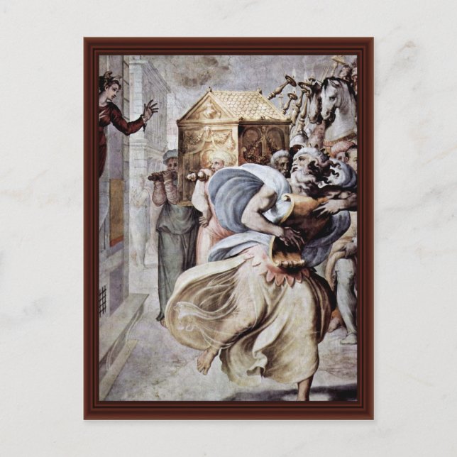 David Dancing Before The Heilige Ark (Ark) Postkarte (Vorderseite)