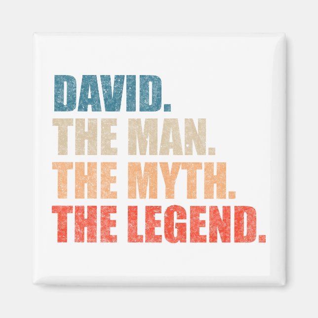 David der Mann, der Mythos, die Legende Magnet (Vorne)