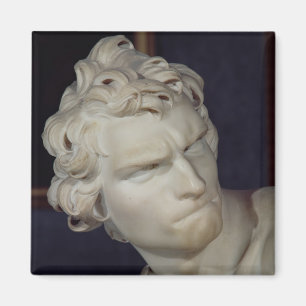 David, Detail des Kopfes, 1623-23 Magnet