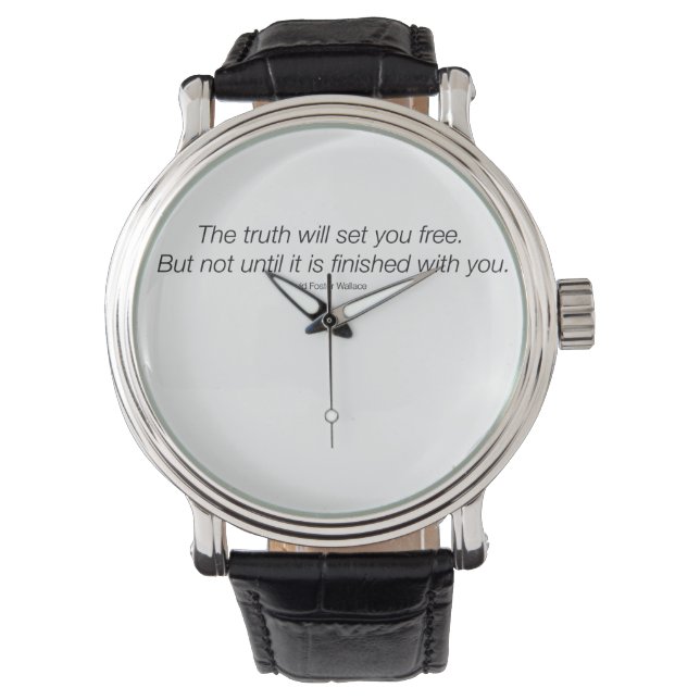 David Foster Wallace Quote Watch Armbanduhr (Vorderseite)