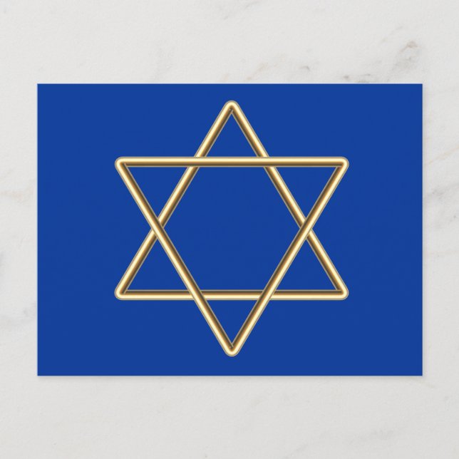 David für Bar Mitzvah oder Bat Mitzvah Postkarte (Vorderseite)