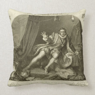 David Garrick (1717-79) als Richard III, Tat V Kissen