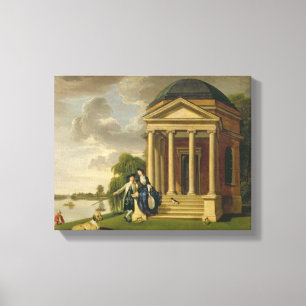 David Garrick (1717-79) und seine Ehefrau durch Leinwanddruck