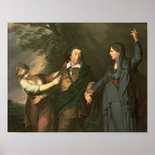 David Garrick between the Muses of Tragedy Poster