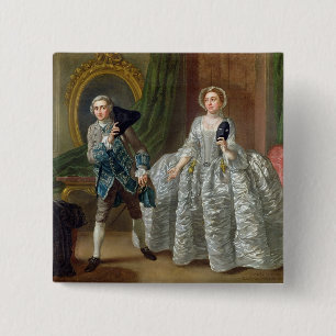 David Garrick und Frau Pritchard 'im Button