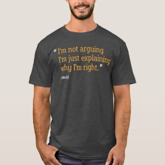 David Geschenk Zitat Lustiger Geburtstag Personali T-Shirt