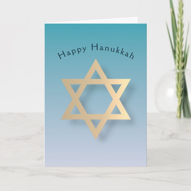David Happy Hanukkah Feiertagskarte (Vorderseite)