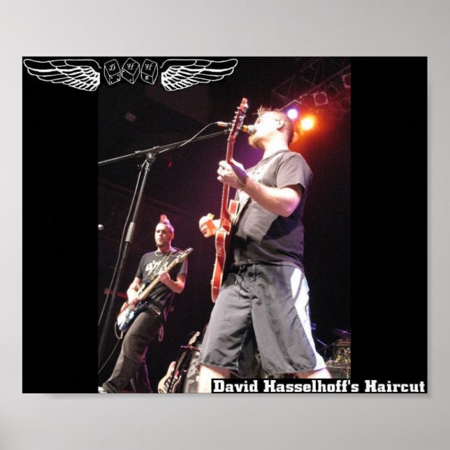 David Hasselhoffs Haircut-Poster Poster (Vorne)