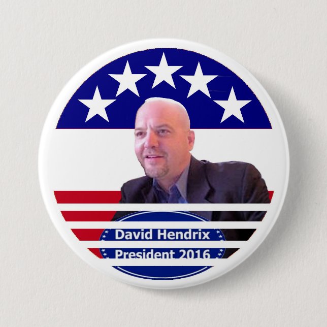 David Hendrix unabhängig für Präsidenten 2016 Button (Vorderseite)