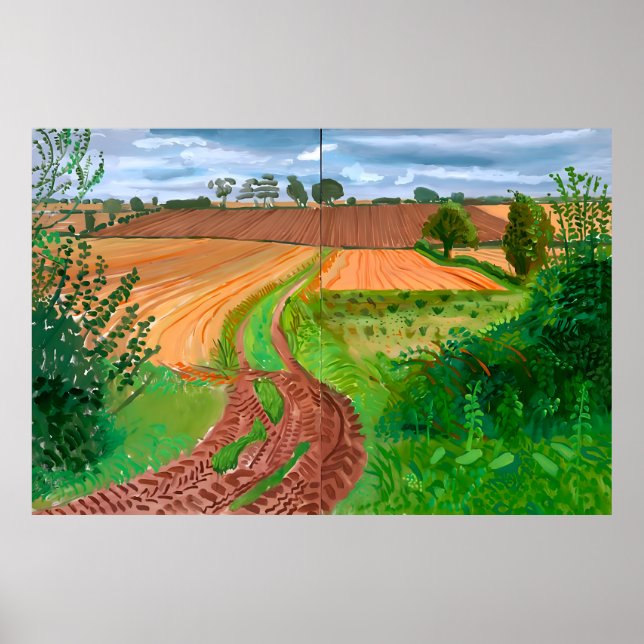 David hockney art poster (Vorne)