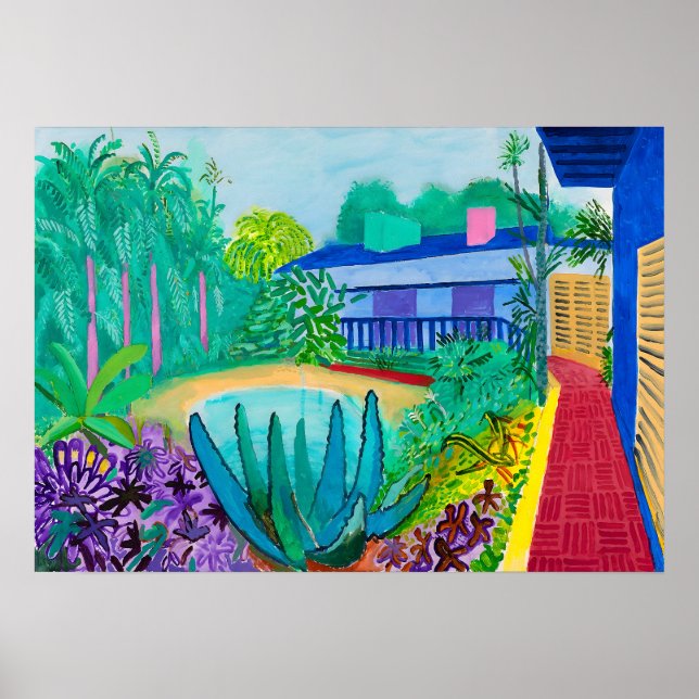 David hockney art poster (Vorne)