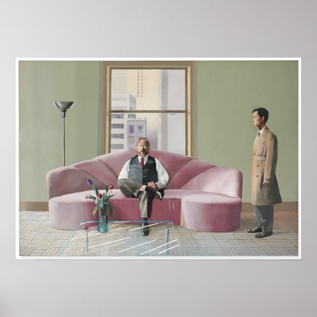 David Hockney Kunstmalerei Poster (Vorne)