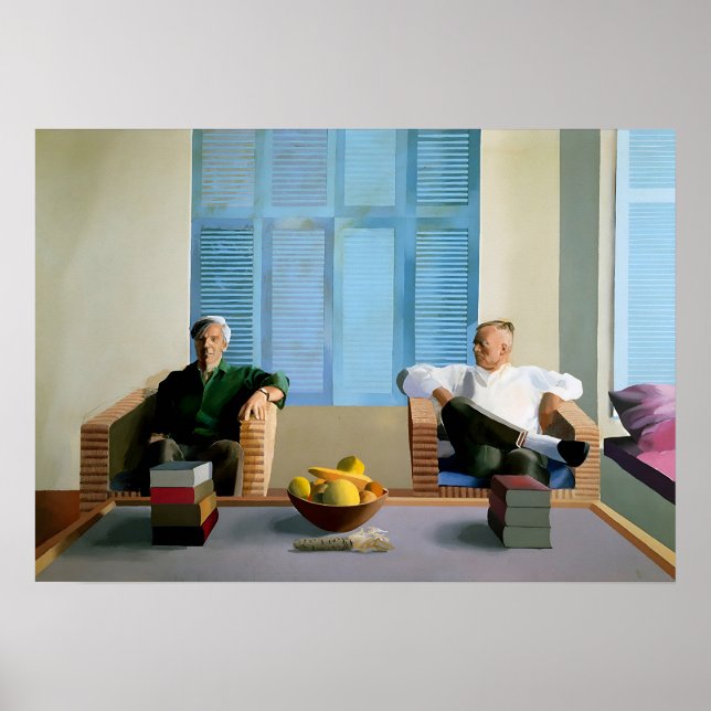 David Hockney Kunstmalerei Poster (Vorne)
