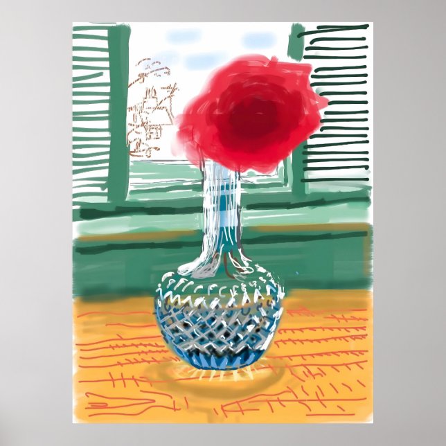 David Hockney Kunststil Poster (Vorne)