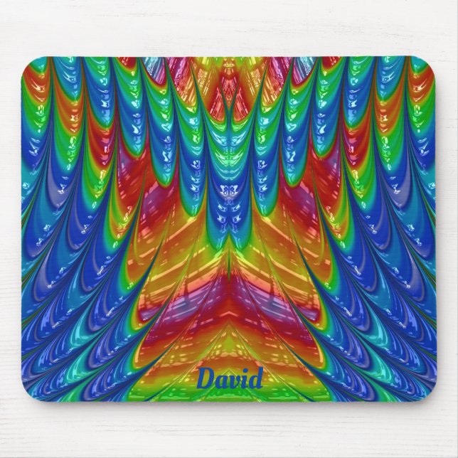 DAVID ~ Hübsches 3D-Muster ~ Personalisiert ~ Mousepad (Vorne)