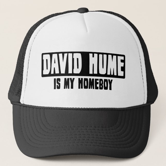 David Hume ist mein Homeboy Truckerkappe (Vorderseite)
