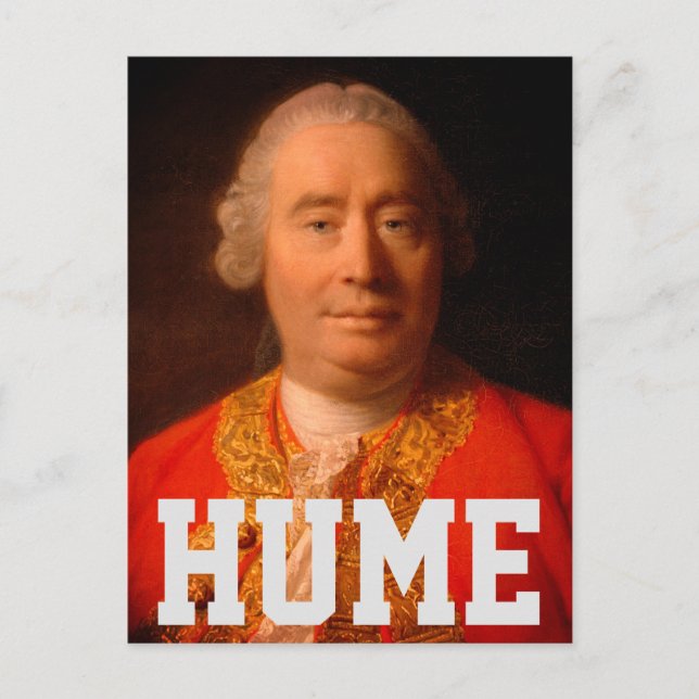 David Hume (Portrait von Allan Ramsay 1766) Postkarte (Vorderseite)
