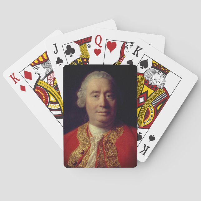 David Hume (Portrait von Allan Ramsay 1766) Spielkarten (Rückseite)