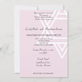 David in rosa jüdisch einladung