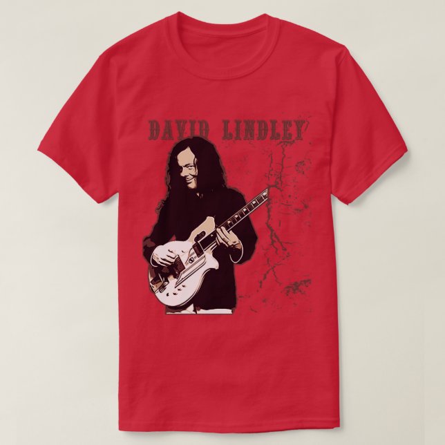 David Lindley Brown Vintag T-Shirt (Design vorne)