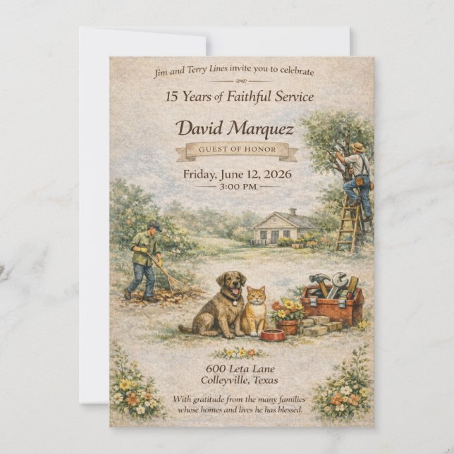 David Marquez Invitations Einladung (Vorderseite)