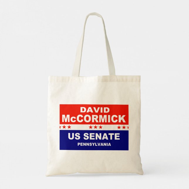 David McCormick US Senat Pennsylvania 2022 Tragetasche (Rückseite)