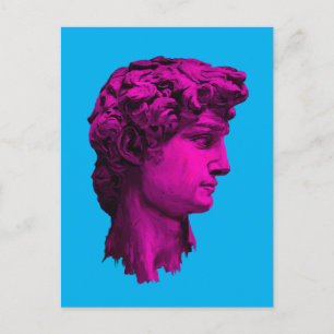 David Michelangelo Fuchsia Postkarte