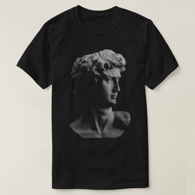 David Michelangelo Roman Head Design T-Shirt (Design vorne)