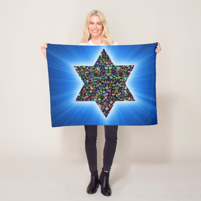 David mit Gemstones Star Fleecedecke (Beispiel)