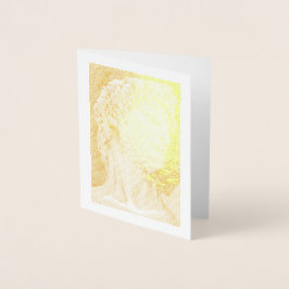 David nach Michelangelo .. 2004 / 2005 Gold Foil Folienkarte