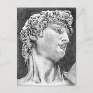 David nach Michelangelo .. Skizze 2004/2005 Postkarte