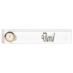 David Name Logo, Namensplakette