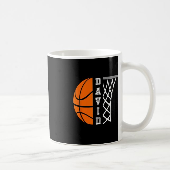 David Name Personalisiert Basketball Player Graphi Kaffeetasse (Rechts)