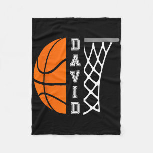 David Name Personalisiert Bysketbyll Player Graphi Fleecedecke