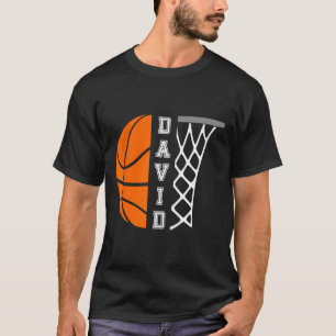 David Name Personalisiert Bysketbyll Player Graphi T-Shirt