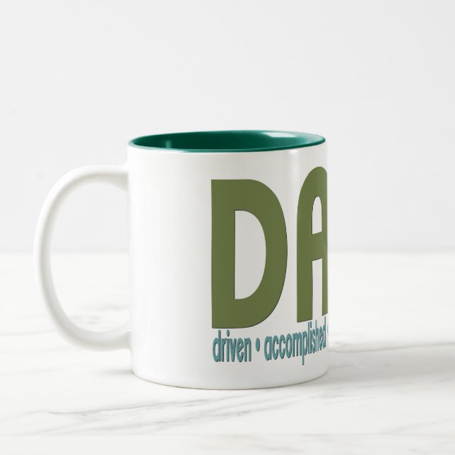 {David} Namensbedeutungs-Tasse Zweifarbige Tasse (Links)