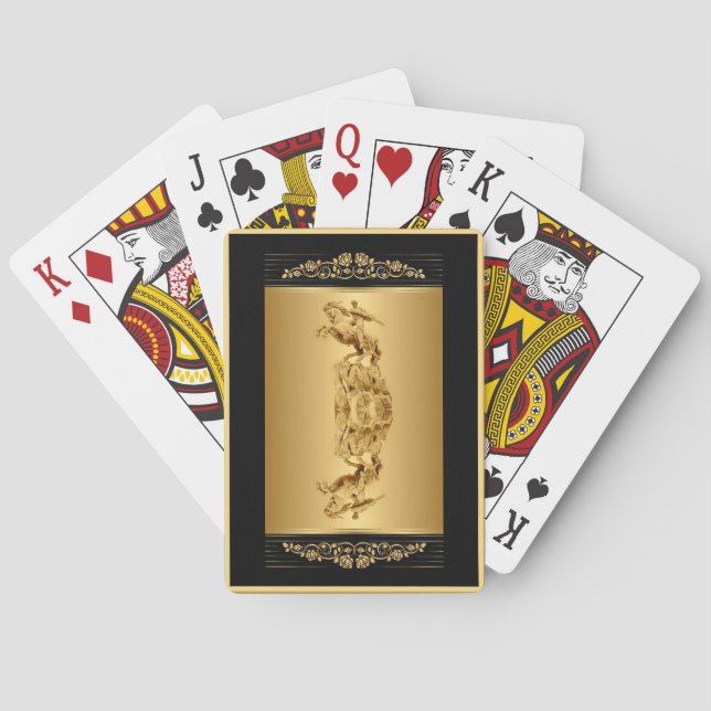 David of Sassoun Gold Classic Playing Cards Spielkarten (Rückseite)