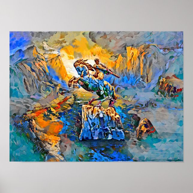 David of Sassoun Print, Value Poster Paper (Matte) (Vorne)