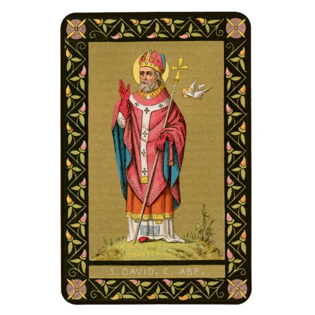 David of Wales (P 001) Magnet (Vertikal)