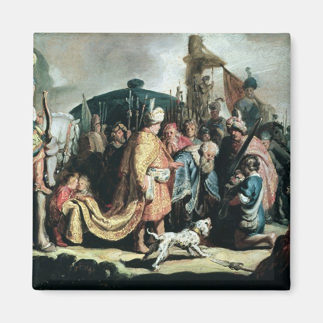 David Offering der Leiter von Goliath an König Sau Magnet (Vorne)