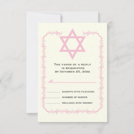 David Pink Damast Bat Mitzvah Antwort